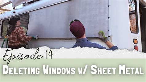 replacing van windows with sheet metal|skoolie windows replacement sheet metal.